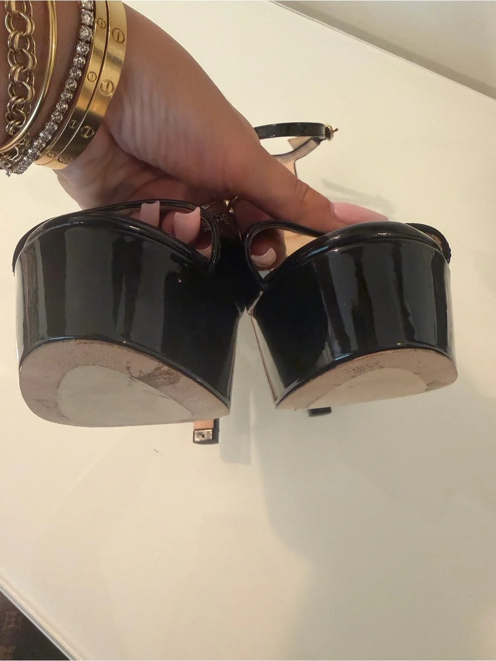 Stuart Weitzman Disco Platform Sandal - Picture 13 of 13